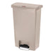 Rubbermaid Slim Jim Step-On Pedal Bin Beige 50Ltr Slim Jim