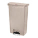Rubbermaid Slim Jim Front Step-On Pedal Bin Beige 68Ltr Slim Jim