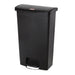 Rubbermaid Slim Jim Front Step-On Pedal Bin Black 68Ltr Slim Jim