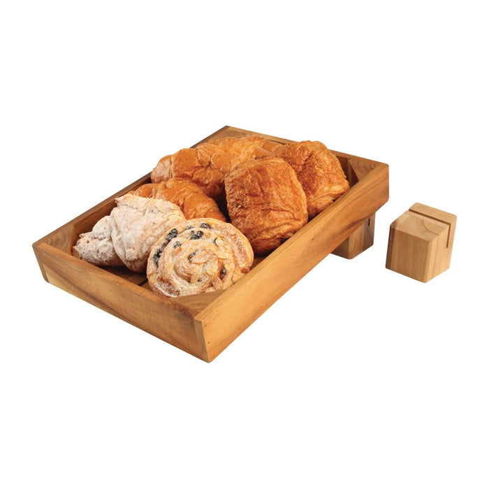 Olympia Wooden Menu Holder and Riser Olympia
