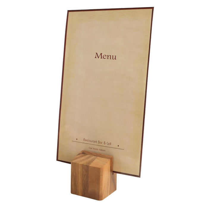 Olympia Wooden Menu Holder and Riser Olympia