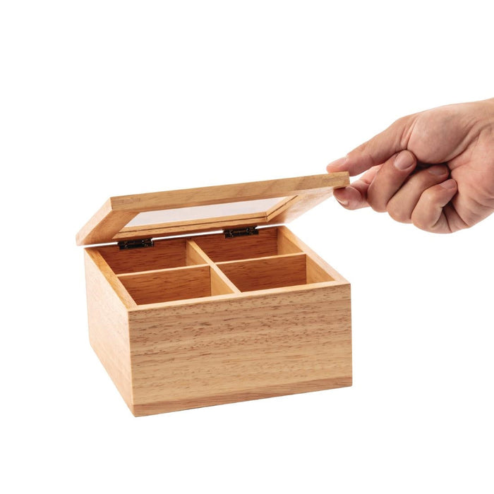Olympia Mini Hevea Wood Tea Box Olympia