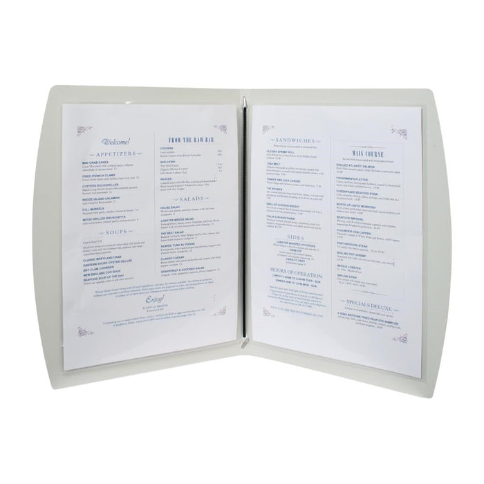 Securit Rio Menu Cover Black A4 Securit