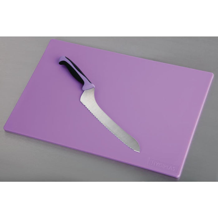 Hygiplas Low Density Purple Chopping Board 450x300x10mm Hygiplas