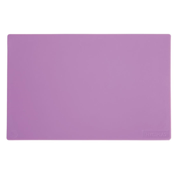 LDPE. 450x300mm. Thickness: 10mm. Purple: allergenic ingredients