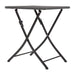 Bolero Square PE Wicker Folding Table Black 600mm Bolero