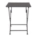 Bolero Square PE Wicker Folding Table Black 600mm Bolero