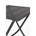 Bolero Square PE Wicker Folding Table Black 600mm Bolero