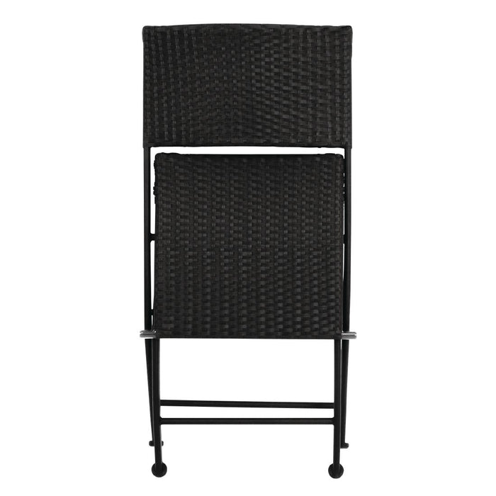 Bolero PE Wicker Folding Chair Set (2 Pack) Bolero
