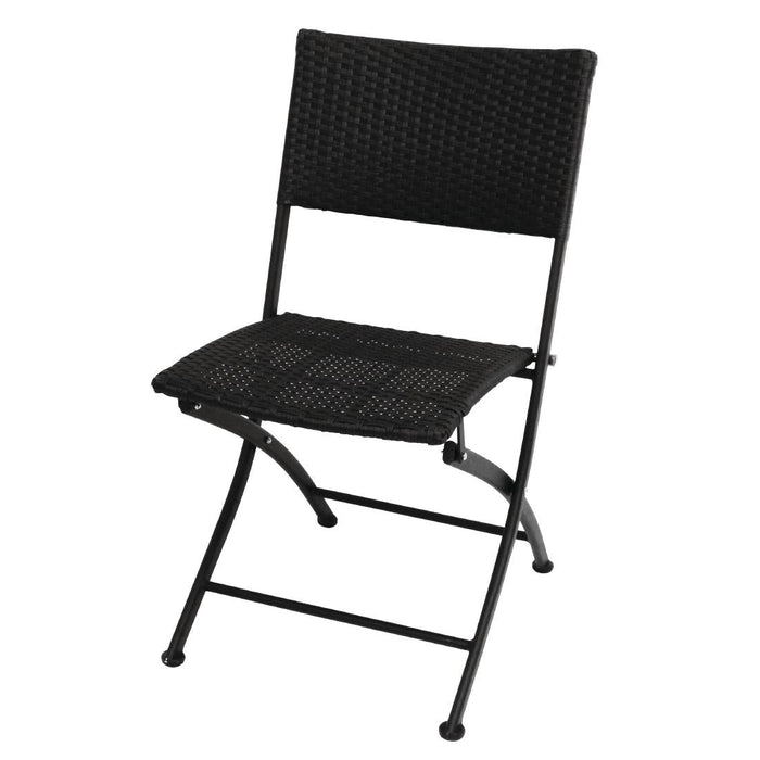 Bolero PE Wicker Folding Chair Set (2 Pack) Bolero