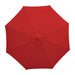 Bolero Round Parasol 3m Diameter Red Bolero