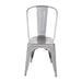 Galvanised Steel. Seat Height: 440mm. Stackable