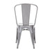 Bolero Bistro Steel Side Chairs Gun Metal Grey (4 Pack) Bolero