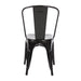Bolero Bistro Steel Side Chairs Black (4 Pack) Bolero