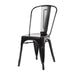 Bolero Bistro Steel Side Chairs Black (4 Pack) Bolero
