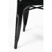 Bolero Bistro Steel Side Chairs Black (4 Pack) Bolero