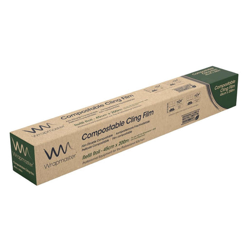 Wrapmaster 4500 Compostable Cling Film Refill 450mmx 200m Wrapmaster