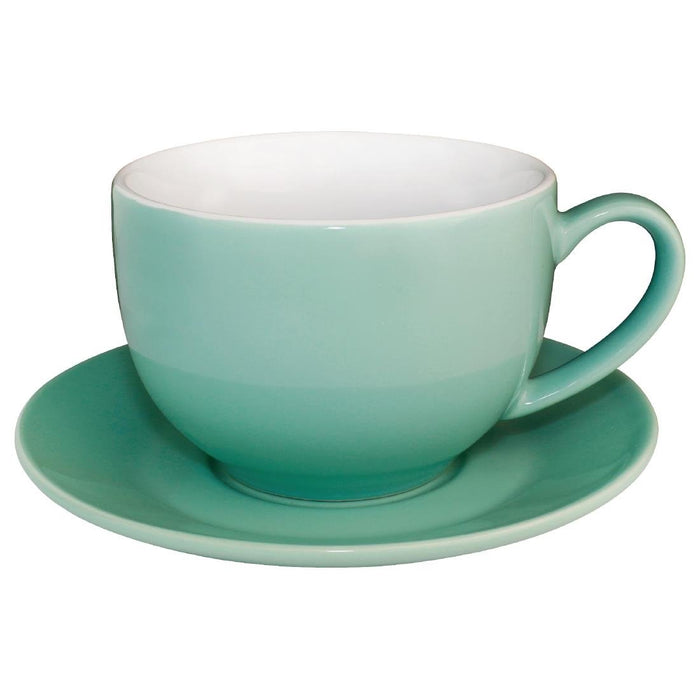 Olympia Cafe Espresso Saucer Aqua 158mm 6 1/4" (12 Pack) Olympia