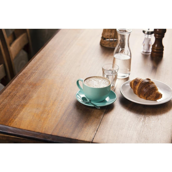Olympia Cafe Espresso Saucer Aqua 158mm 6 1/4" (12 Pack) Olympia