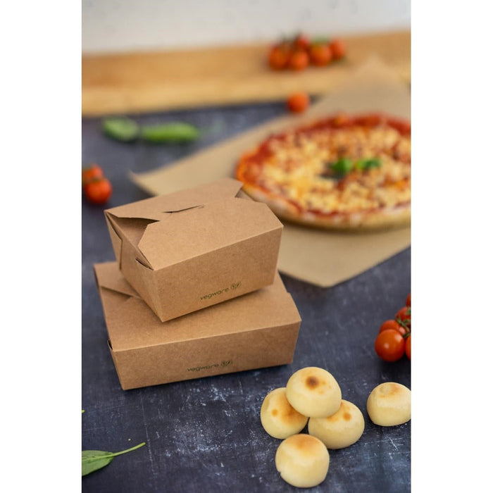 Vegware Compostable Paperboard Food Boxes No.5 1050ml / 37oz (150 Pack) Vegware