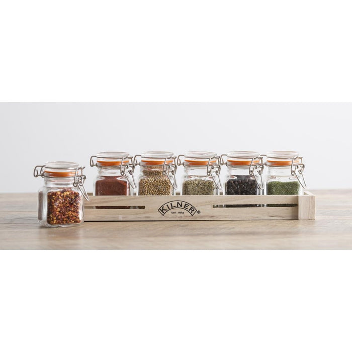 Kilner Square Clip Top Spice Jar 70ml Kilner