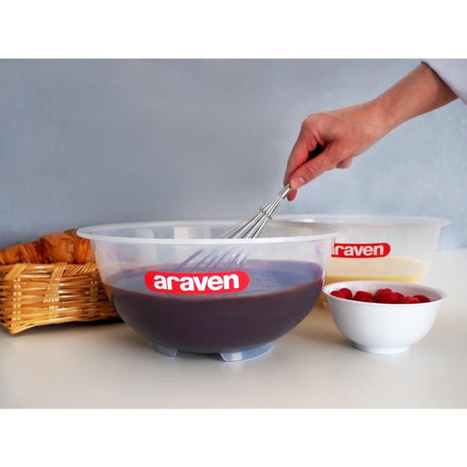 Araven Polypropylene Mixing Bowl Transparent 4.5Ltr Araven