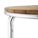 Bolero Round Ash and Aluminium Table 600mm Bolero