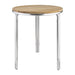Bolero Round Ash and Aluminium Table 600mm Bolero