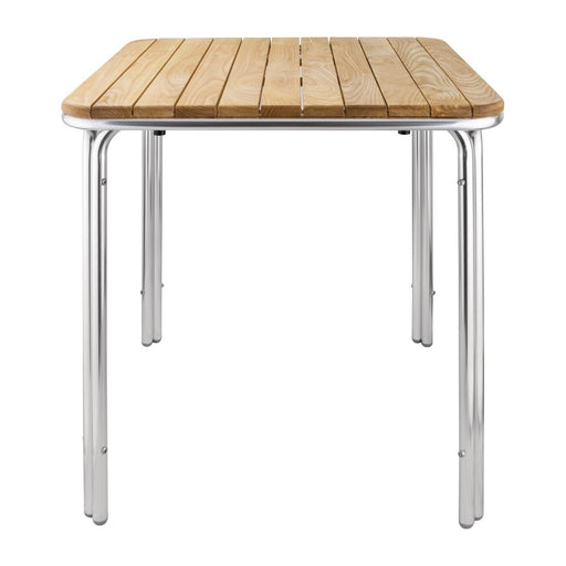 Aluminium Frame. Ash Wood Top. 720(H) x 700(W) x 700(D)mm