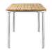 Aluminium Frame. Ash Wood Top. 720(H) x 700(W) x 700(D)mm