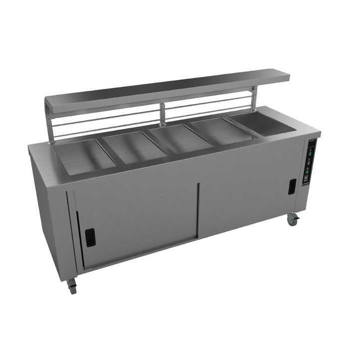 Width: 2100mm. Capacity: 5x GN 1/1