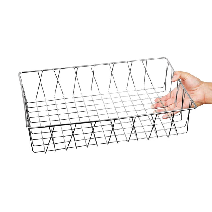 Olympia Stainless Steel Wire Display Basket 450x 300x 100mm Olympia