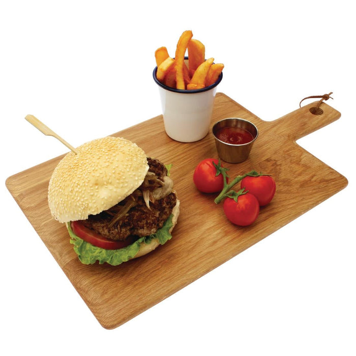 Olympia Oak Wood Handled Wooden Board Large 350mm Olympia