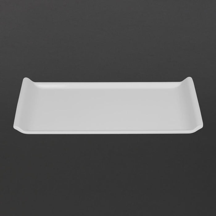 Olympia Kristallon Melamine Platter White 300 x 150mm Olympia