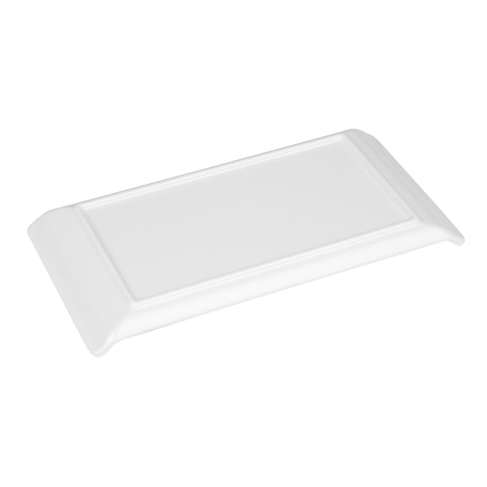 Olympia Kristallon Melamine Platter White 300 x 150mm Olympia