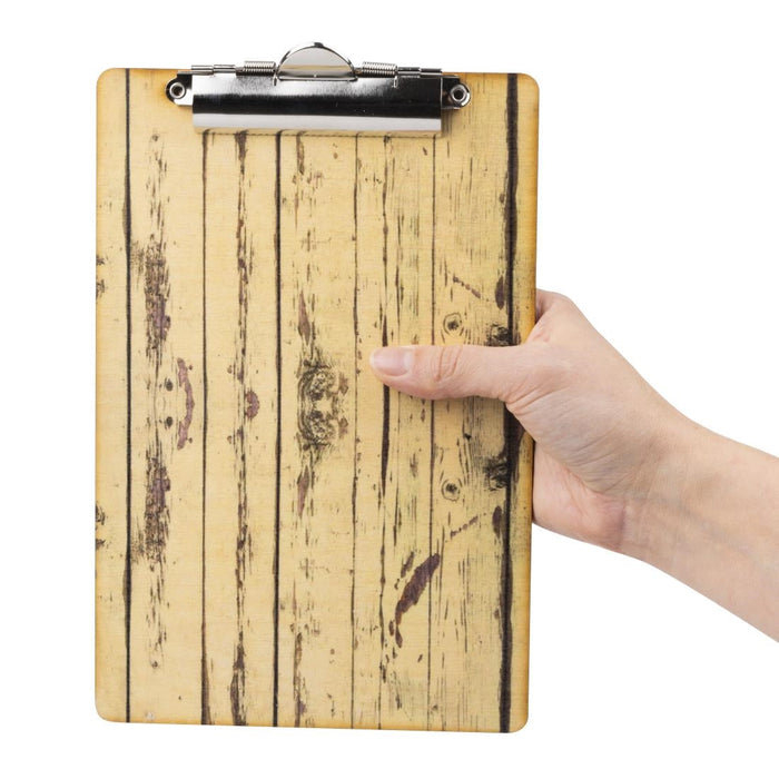 Wood Effect A5 Menu Presentation Clipboard Carrick