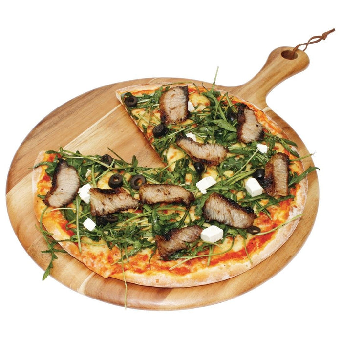 Olympia Acacia Wood Round Pizza Paddle Board 330mm Olympia