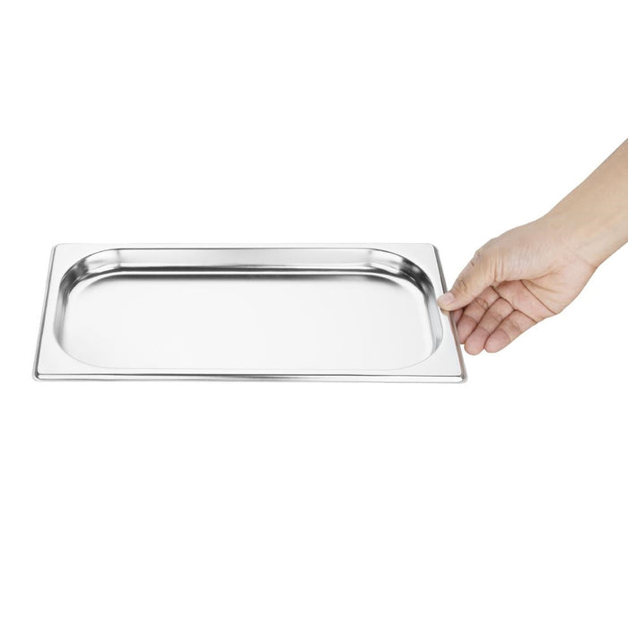 Vogue Stainless Steel 1/3 Gastronorm Tray 20mm Vogue
