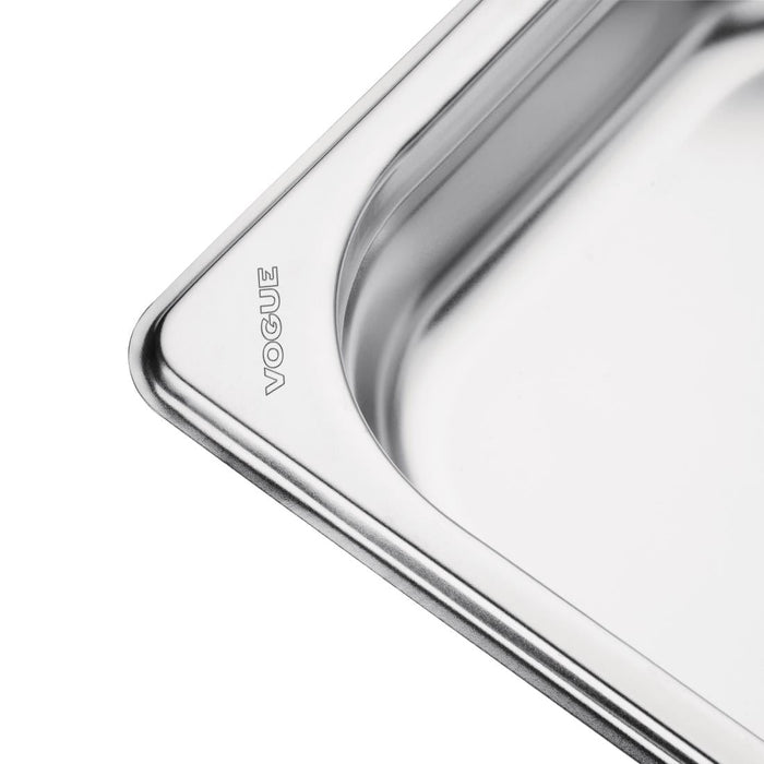Vogue Stainless Steel 1/3 Gastronorm Tray 40mm Vogue