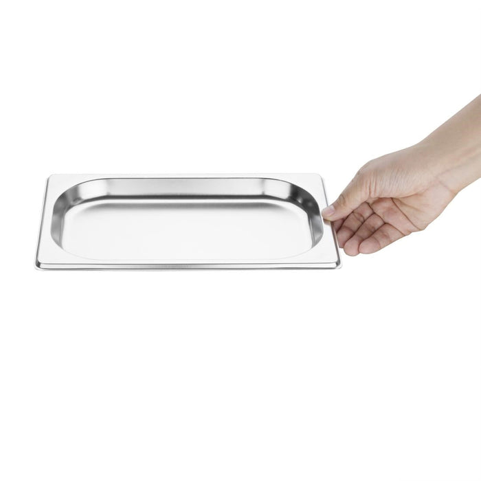 Vogue Stainless Steel 1/4 Gastronorm Tray 20mm Vogue