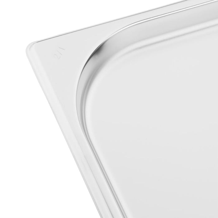 Vogue Stainless Steel 2/1 Gastronorm Tray 20mm Vogue