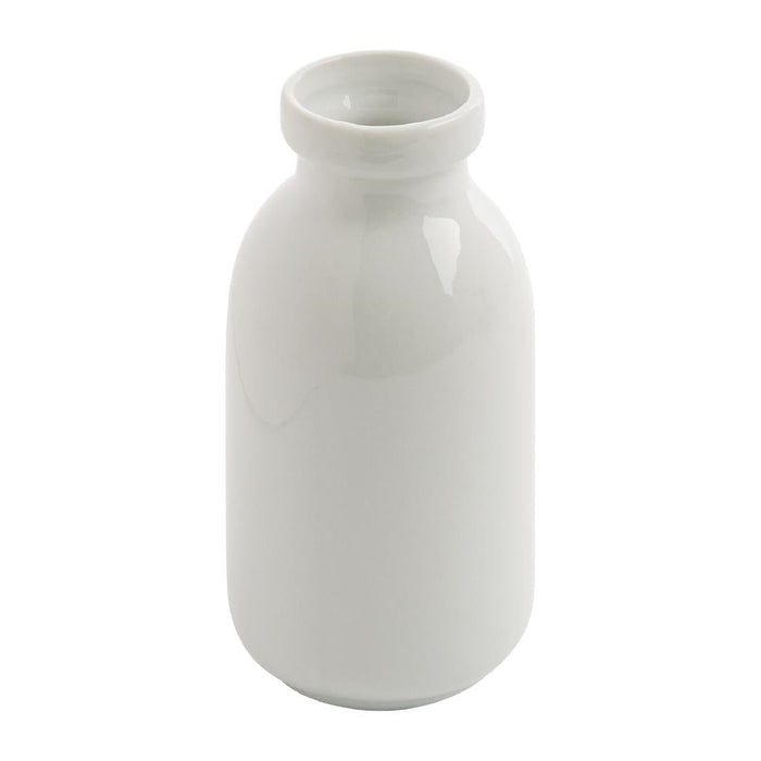 Olympia Whiteware White Mini Milk Bottle 145ml (12 Pack) Olympia