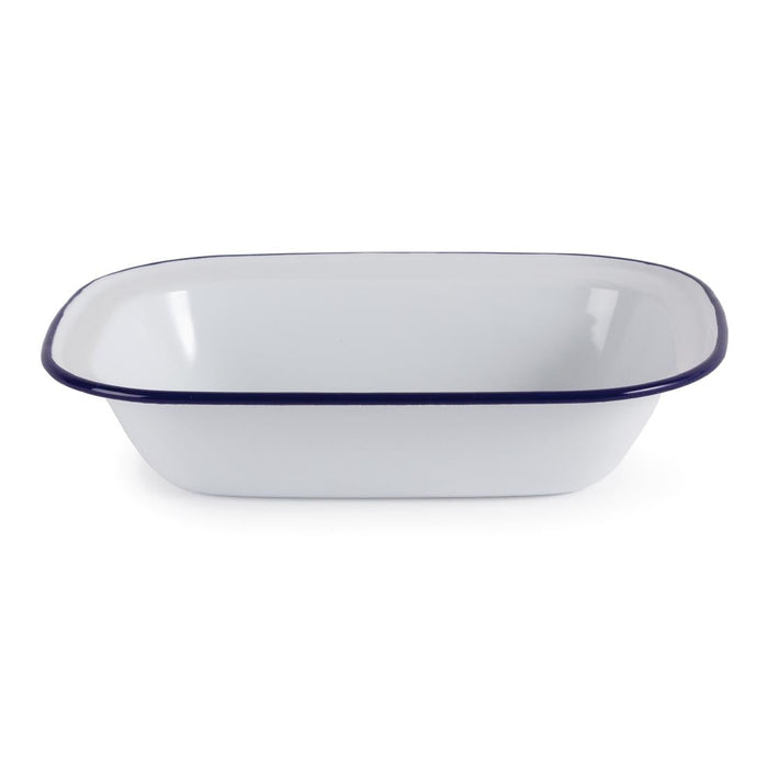 Olympia Enamel Dishes Rectangular 280 x 190mm (6 Pack) Olympia