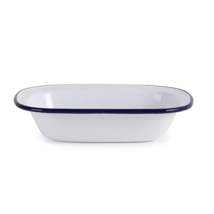 Olympia Enamel Pie Dishes Rectangular 180 x 135mm (6 Pack) Olympia