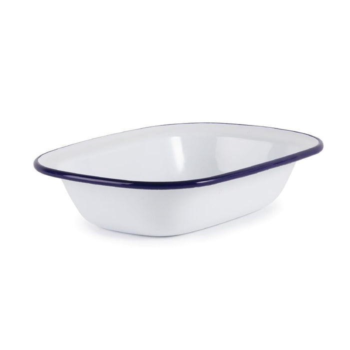 Olympia Enamel Pie Dishes Rectangular 180 x 135mm (6 Pack) Olympia