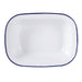 Olympia Enamel Pie Dishes Rectangular 180 x 135mm (6 Pack) Olympia