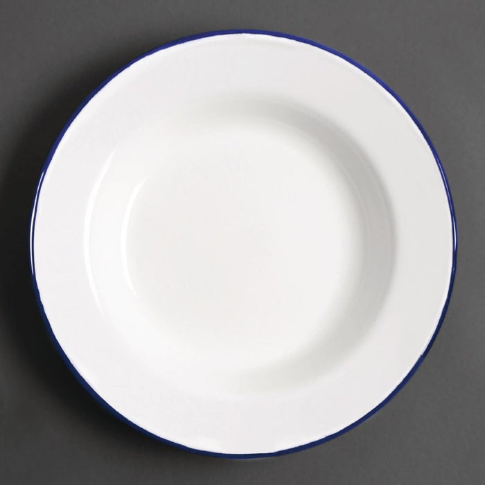 Olympia Enamel Soup Plates 245mm (6 Pack) Olympia