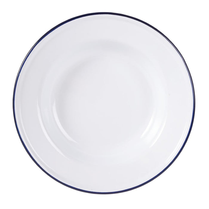 Olympia Enamel Soup Plates 245mm (6 Pack) Olympia