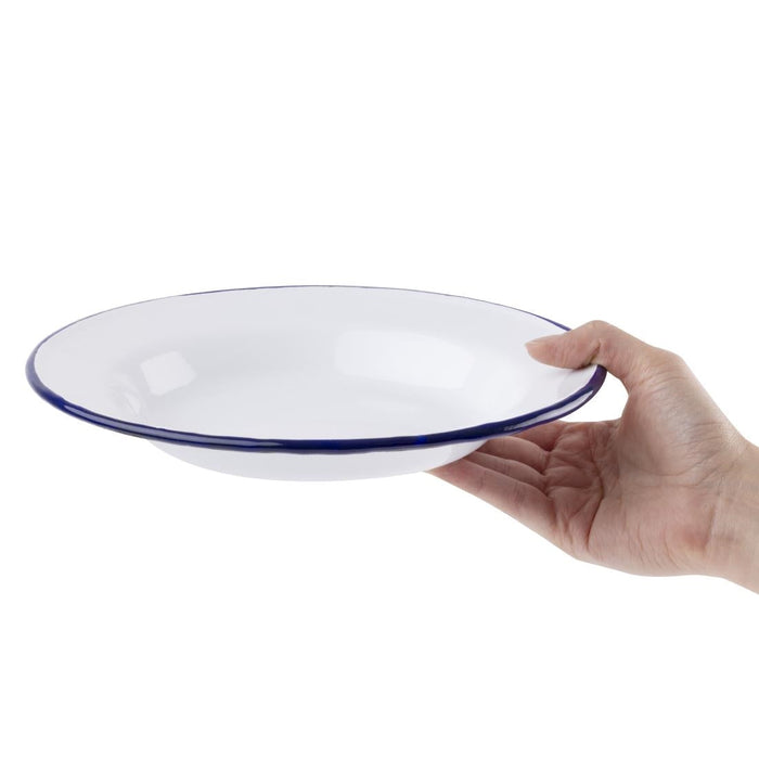 Olympia Enamel Soup Plates 245mm (6 Pack) Olympia