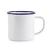 Olympia Enamel Mugs 350ml (6 Pack) Olympia